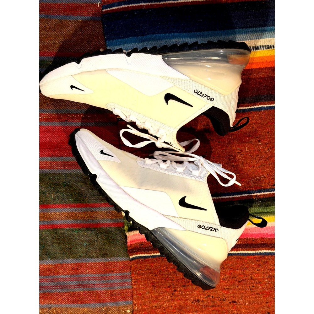Size 6 - Nike Air Max 270 Golf Low White Black